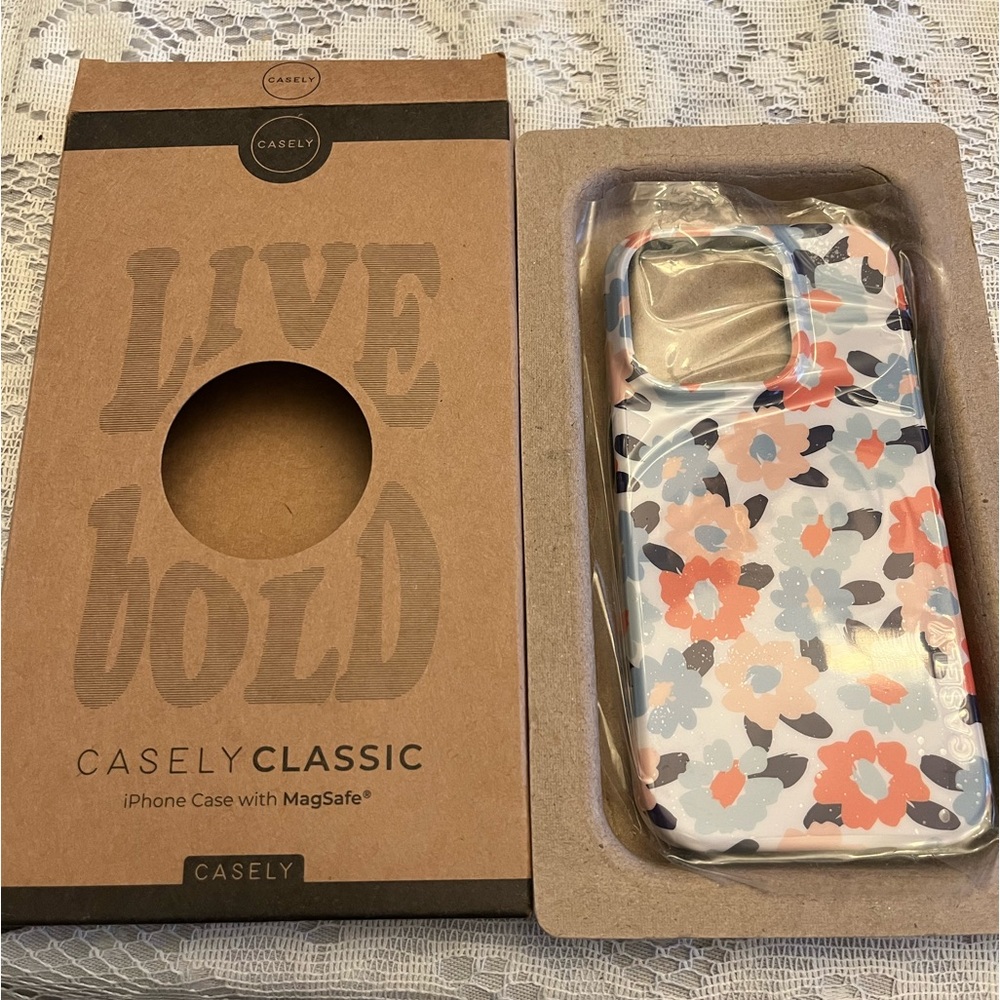casely classic floral iPhone case with MagSafe